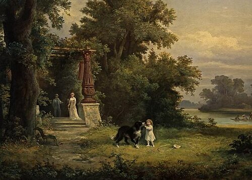 Park Scene, 1878, Franciszek Kostrzewski