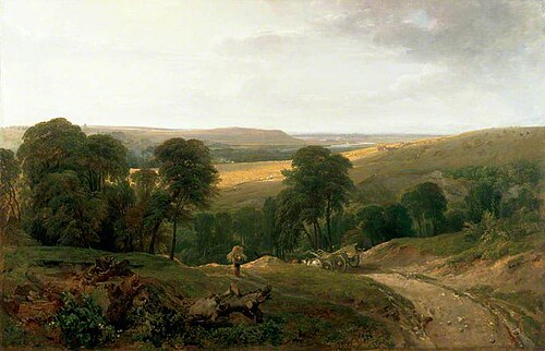 Landscape with a Waggon, , Peter De Wint