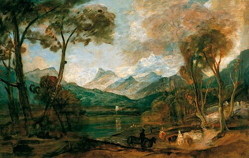 View near Keswick, Cumberland, , Peter De Wint