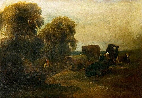 Cattle in a Landscape, , Peter De Wint