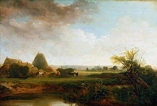 Haymaking, , Peter De Wint