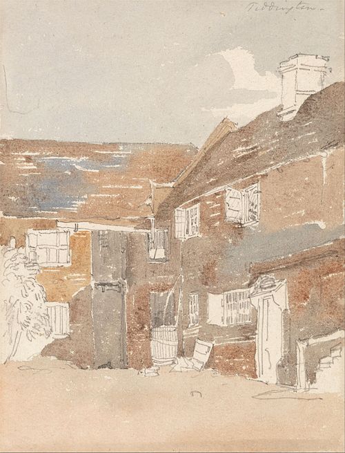 Houses at Teddington on the Thames, 1809, Peter De Wint