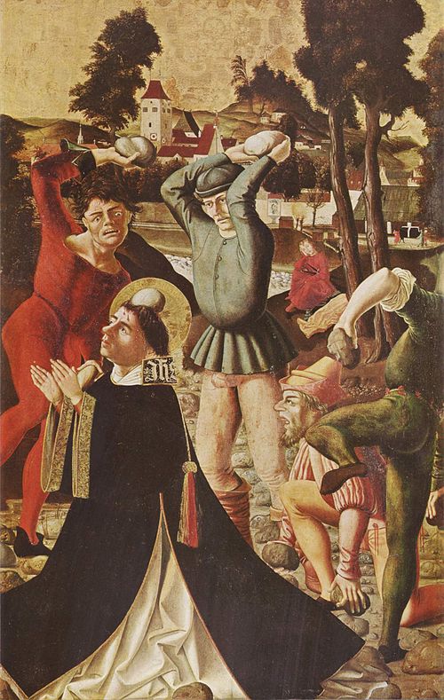 Jakobus-Stephanus-Altar: Steinigung des hl. Stephanus, 1506, Marx Reichlich
