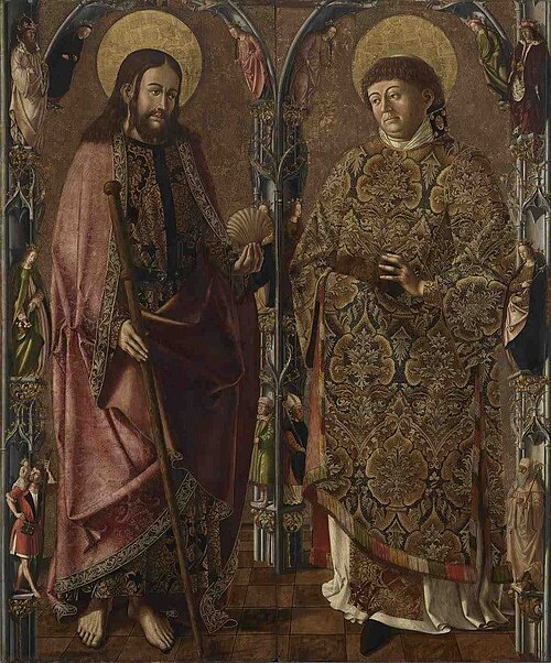 Jakobus-Stephanus-Altar: Die hll. Jakobus und Stephanus, 1506, Marx Reichlich