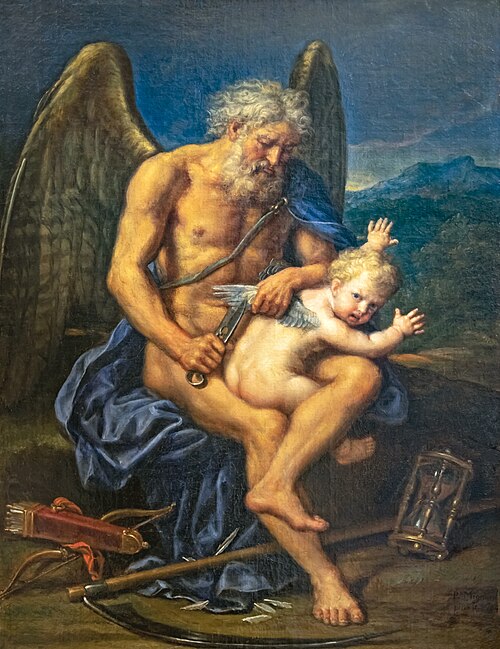 Le Temps coupant les ailes de l'Amour, 1694, Pierre Mignard