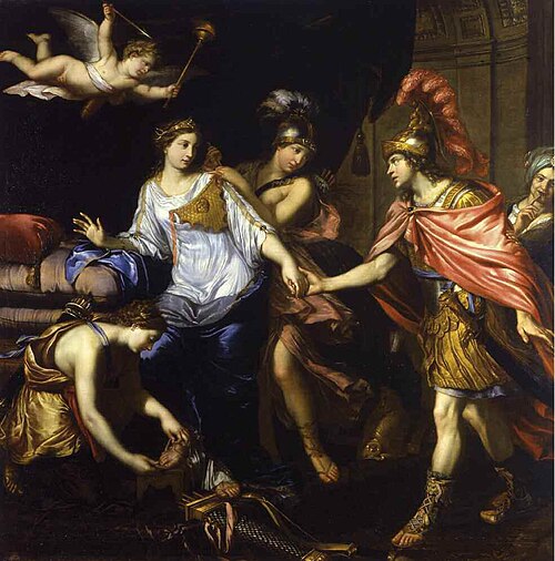La rencontre d'Alexandre avec la reine des Amazones, 1660, Pierre Mignard