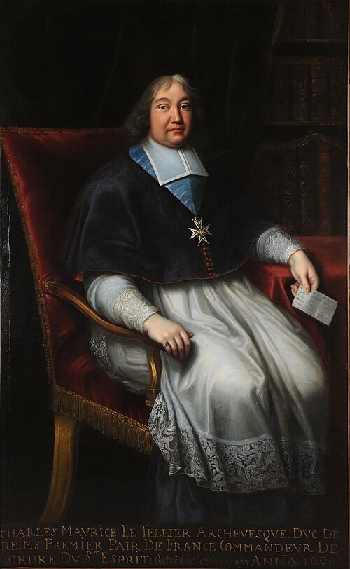 Monseigneur Charles-Maurice Le Tellier, 1691, Pierre Mignard