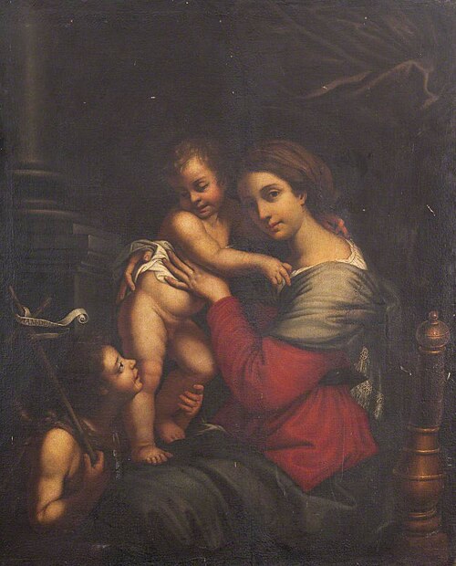 The Virgin and Child,  together with the Infant Saint John the Baptist, , Pierre Mignard