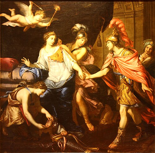 La rencontre d'Alexandre avec les Amazones, 1660, Pierre Mignard