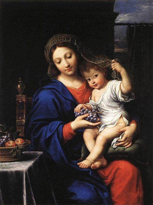 La Vierge à la grappe, 1650, Pierre Mignard