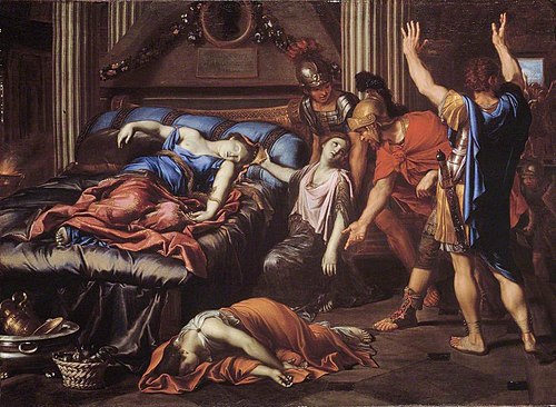 The Death of Cleopatra, 1635, Pierre Mignard