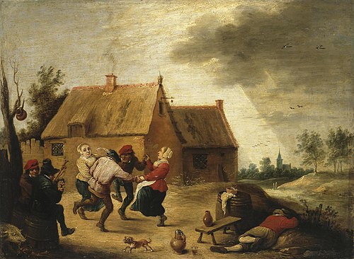 Dancing Peasants, 1660, Abraham Teniers