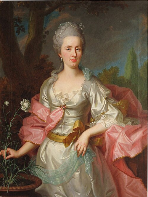 Bildnis Augusta Katharina Lerber geb. Stürler (1739-1814)., 1769, Jakob Emanuel Handmann