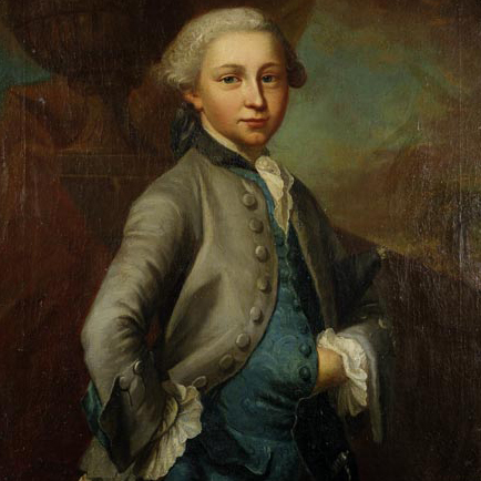 Porträt Abraham Johann Freiherr von Hallwyl (1746–1779)., 1760, Jakob Emanuel Handmann