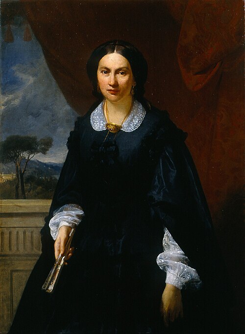 Ritratto della signora Maria Canelli Bonacini, 1850, Adeodato Malatesta