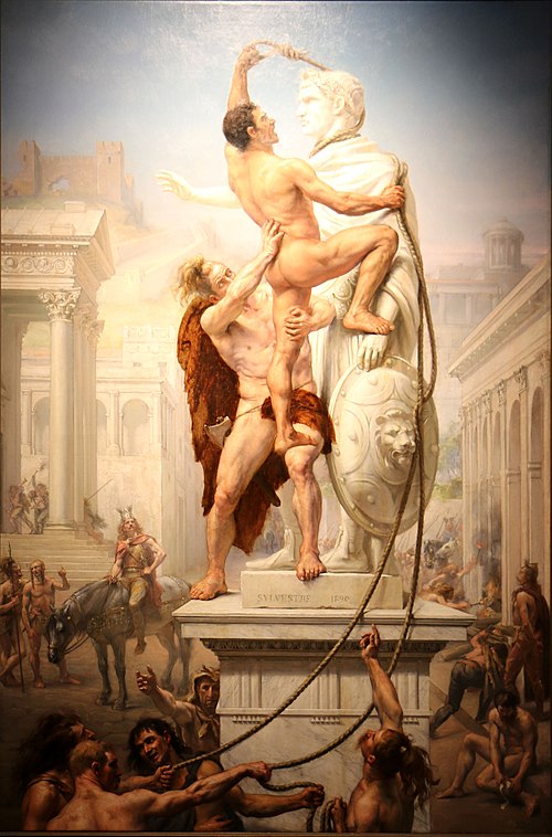 Le Sac de Rome par les Vandales en 410, 1890, Joseph-Noël Sylvestre