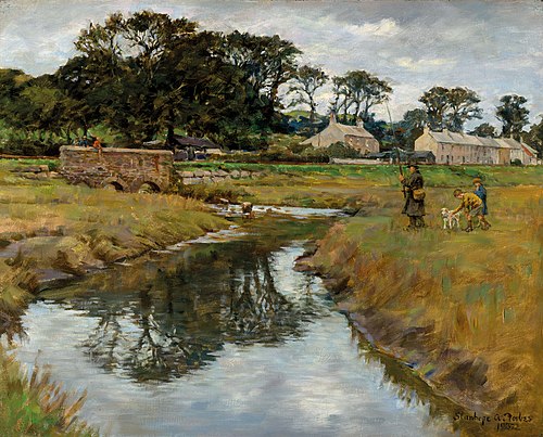 Where the river bends, , Stanhope Forbes
