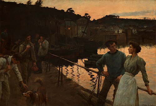 Home-Along: Evening, 1905, Stanhope Forbes