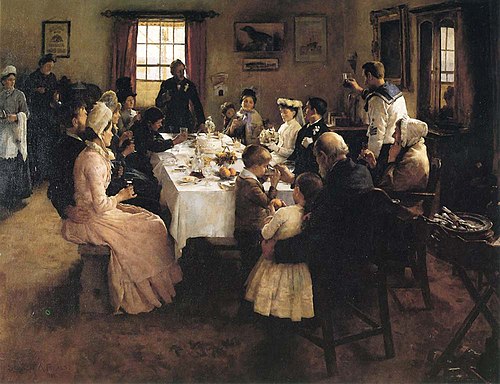The Health of the Bride, 1889, Stanhope Forbes