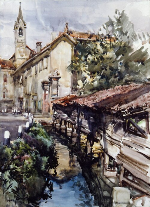 Via Magolfo in Milan, 1964, Aldo Raimondi