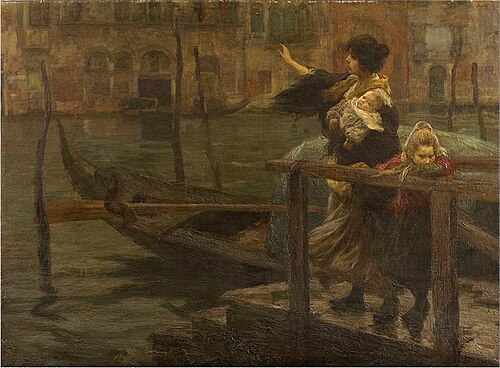 La traversata (La partenza del marinaio), 1901, Alessandro Milesi