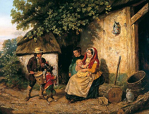 Strolling Musicians, 1865, Adolphe Dillens