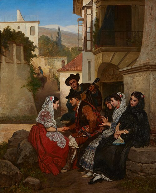 The proposal, 1850, Adolphe Dillens