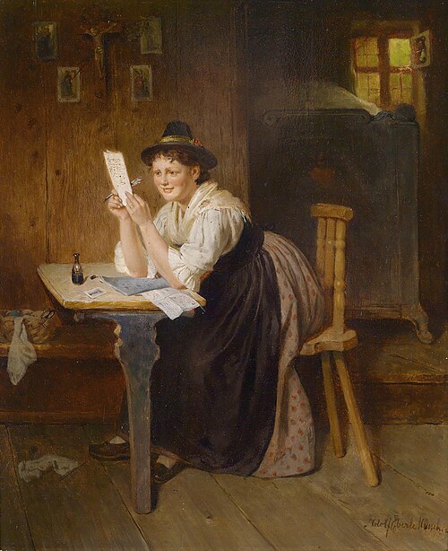 Der gelungene Brief, 1914, Adolf Eberle