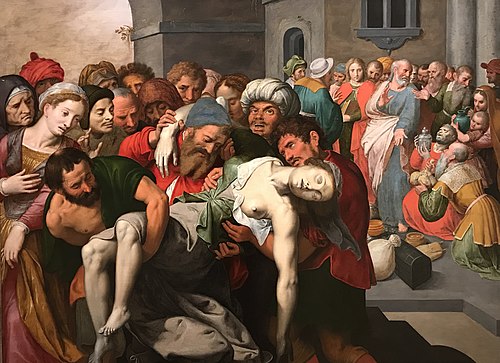 Death of Sapphira, 1590, Ambrosius Francken I