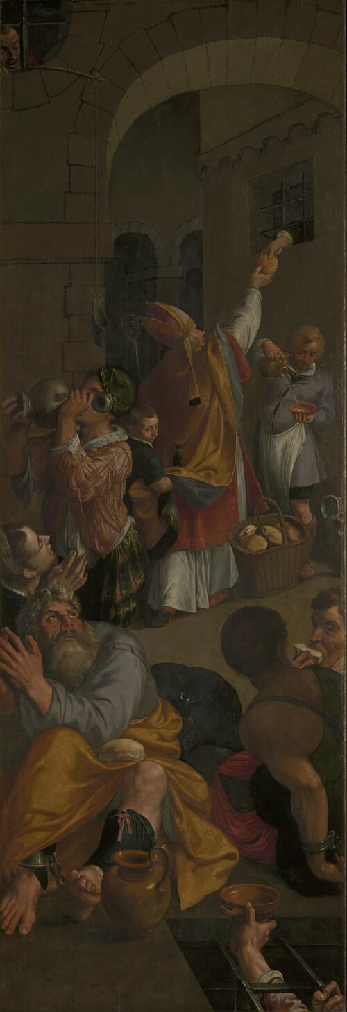 Saint Eligius visits the prisoners, 1588, Ambrosius Francken I