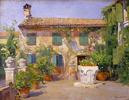 The Gardener's House, 1925, Amedeo Bianchi