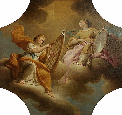 Personifications of Music and Painting, 1762, Andrea Casali