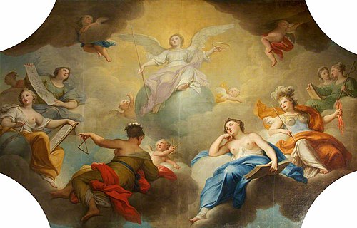 Immortality presiding over the Arts, 1762, Andrea Casali