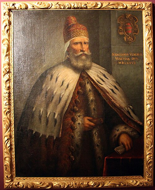 Portrait of Doge Sebastiano Venier, 1577, Andrea Vicentino