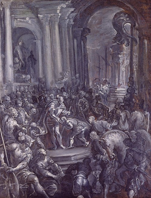 Alexius Comnenus Appearing before the Doge, 1577, Andrea Vicentino