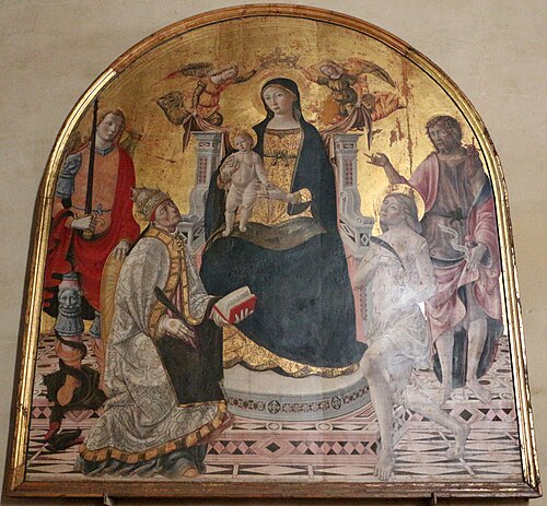 madonna col bambino e santi, , Andrea di Niccolò