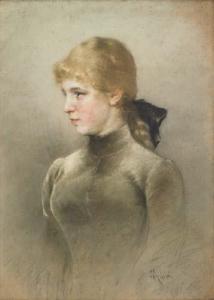 Ragazza Di Profilo, , Angelo Achini