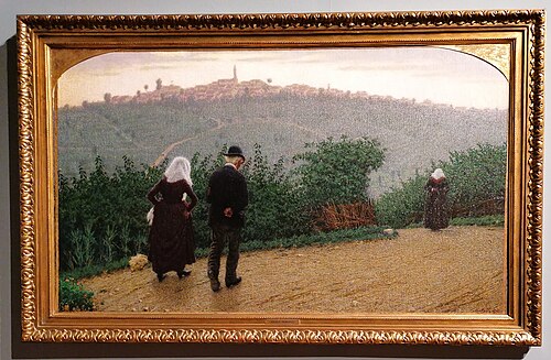 Sunday sunrise, 1915, Angelo Morbelli