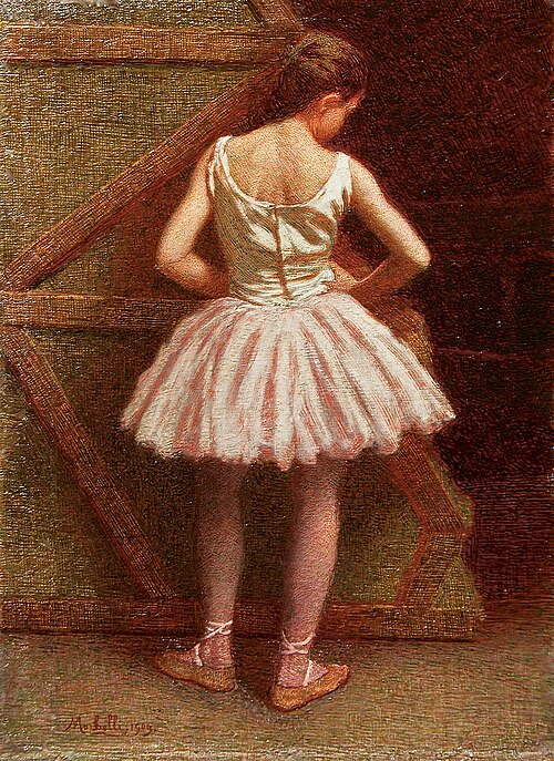 Ballet dancer at La Scala Theater, Milan, 1909, Angelo Morbelli