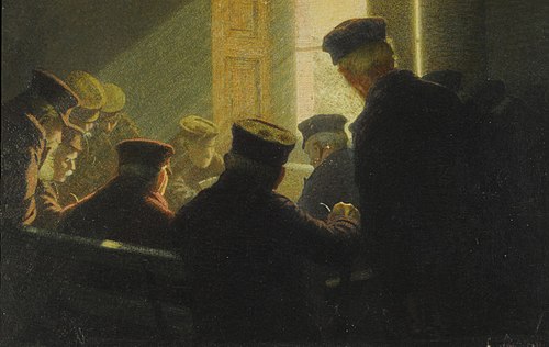 An interesting match, 1904, Angelo Morbelli