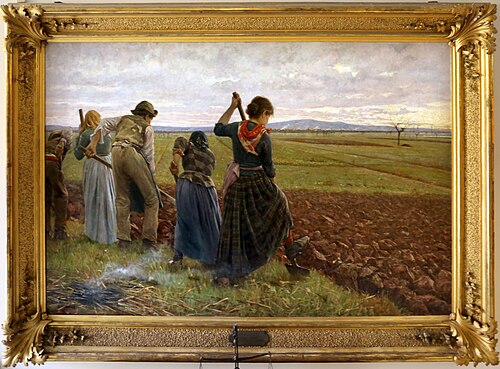 The last spading, 1892, Angiolo Tommasi