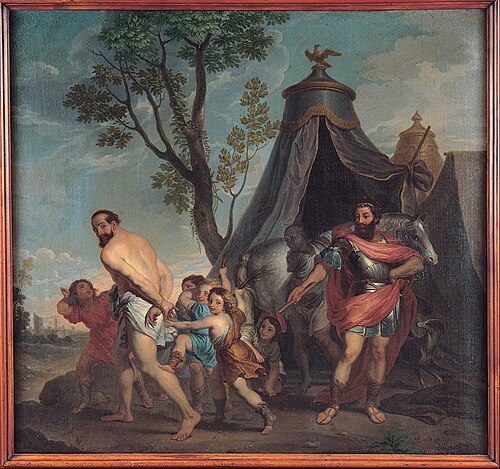 Camillus and the Schoolmaster of Falerii, 1764, Domenico Corvi
