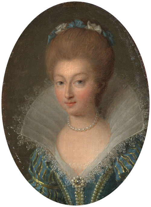 Portrait of Charlotte-Marguerite de Montmorency, Princesse of Condé, 1776, Jean-Marie Ribou