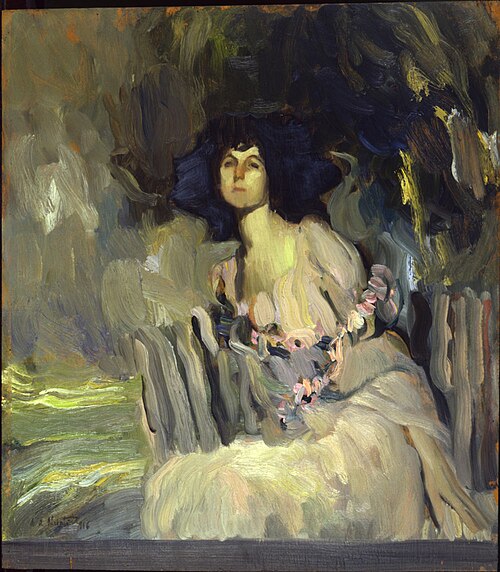Portrait of Javotte Bocconi Manca di Villahermosa, 1916, Antonio Ambrogio Alciati