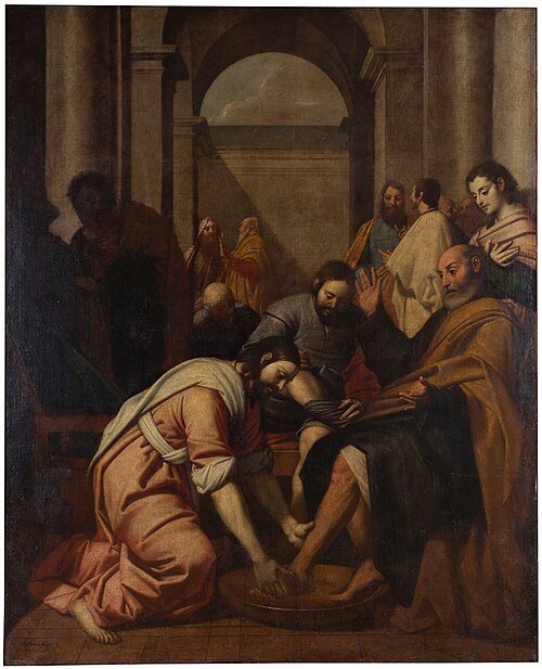 Jesus Washing Peter's Feet, 1657, Antonio Arias