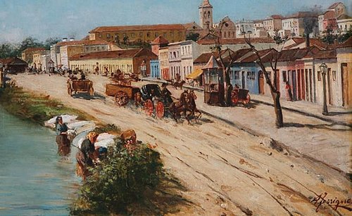 Rua 25 de Março, SP, 1894, Antonio Ferrigno