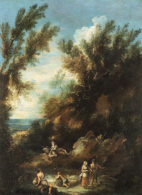 Landscape with Figure, 1724, Antonio Francesco Peruzzini