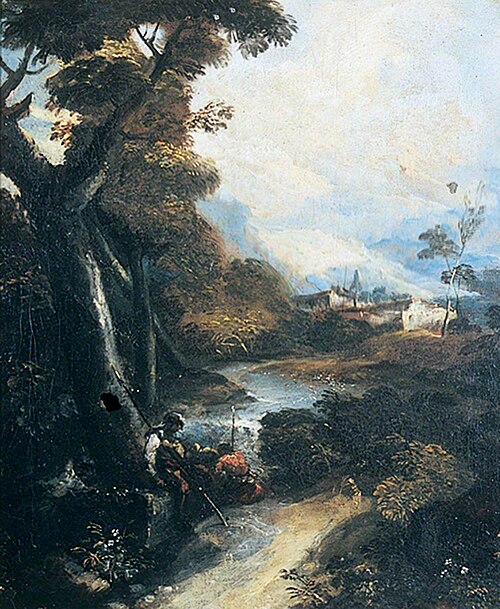 Landscape with Brigands Resting, 1706, Antonio Maria Marini