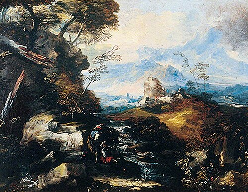 Landscape with a Waterfall, , Antonio Maria Marini