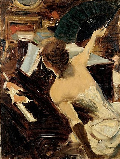 La Cantatrice mondaine, 1884, Giovanni Boldini